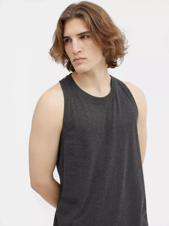 Tank top regular gładki męski 4F