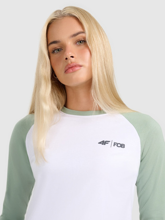 Longsleeve regular damski 4F 4FWAW25TLONF579-42S