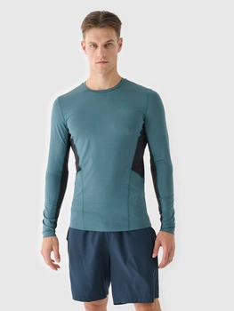 Longsleeve do biegania szybkoschnący męski 4F 4FWAW24TFLOM252-40S