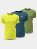 T-shirt męski (ZESTAW KOSZULEK 3 SZT.) 4F 4FWSS24TTSHM1896-90S