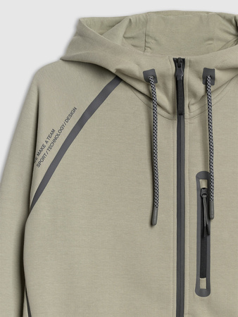 Bluza dresowa rozpinana z kapturem męska 4F 4FRAW25TSWSM2456-47S