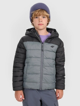 Kurtka puchowa z wypełnieniem syntetycznym chłopięca 4F 4FJRAW25TDJAM0770-25S