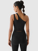 Crop top treningowy na jedno ramię 4F x anna lewandowska 4F 4FALSAW24TFSLF515-20S