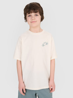 T-shirt oversize z nadrukiem chłopięcy 4F 4FJWSS25TTSHM1914-11S