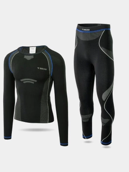 Bielizna bezszwowa termoaktywna męska (GÓRA + DÓŁ) BRUGI 4RCH-K9Q