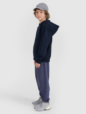 Bluza dresowa rozpinana z kapturem chłopięca 4F 4FJRMM00TSWSM2481-31S