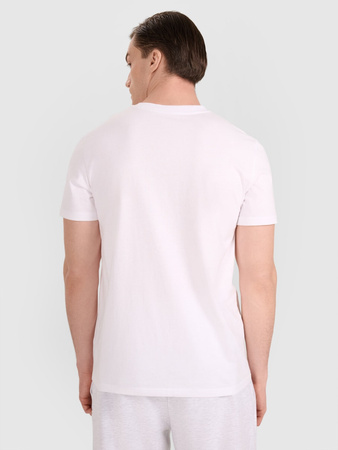 T-shirt regular z nadrukiem siatkarskim męski 4F 4FRAW25TTSHM3318-10S