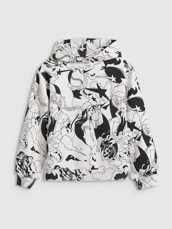 Bluza dresowa nierozpinana z kapturem dziewczęca 4F 4FJRAW25TSWSF2348-90A