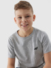 T-shirt bawełniany gładki dla chłopca 4F Junior