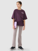 T-shirt dziewczęcy oversize z nadrukiem 4F 4FJRSS25TTSHF2586-50S