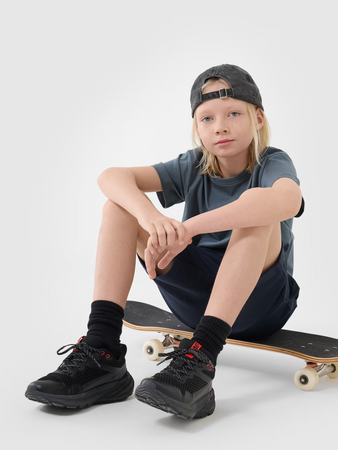 T-shirt oversize gładki chłopięcy 4F 4FJWSS25TTSHM2324-46S