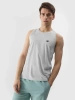 Tank top regular gładki męski 4F