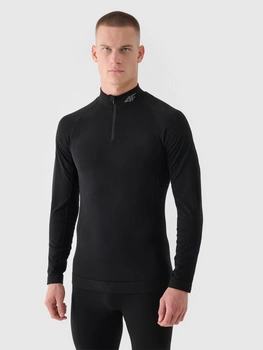 Bielizna termoaktywna bezszwowa z wełną merino (góra) męska 4F 4FWAW24USEAM197-20S