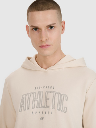 Bluza dresowa nierozpinana z kapturem męska 4F 4FRSS25TSWSM2201-12S