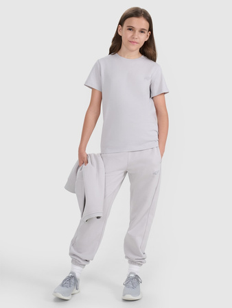 T-shirt regular gładki (ZESTAW 2 szt.) dziecięcy 4F 4FJRAW25TTSHU3157-90S