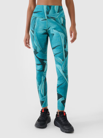 Legginsy treningowe z wysokim stanem damskie 4F 4FRSS25TFTIF408-46A