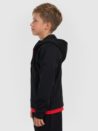 Bluza dresowa rozpinana z kapturem chłopięca 4F 4FJRAW25TSWSM2415-20S