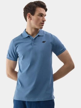 Koszulka polo gładka męska 4F