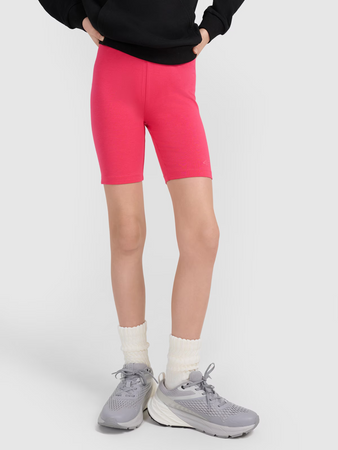 Legginsy kolarki dzianinowe dziewczęce 4F 4FJWSS25TSTIF014-55S