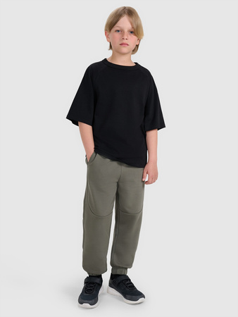 T-shirt oversize gładki chłopięcy 4F 4FJWAW25TTSHM2411-20S