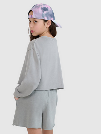 Bluza dresowa nierozpinana bez kaptura dziewczęca 4F 4FJWSS25TSWSF1504-25S