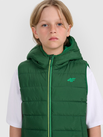 Bezrękawnik puchowy z wypełnieniem syntetycznym chłopięcy 4F 4FJRAW25TVJAM324-41S