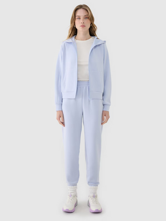 Spodnie damskie dresowe joggery z modalem 4F 4FWSS25TTROF1010-34S