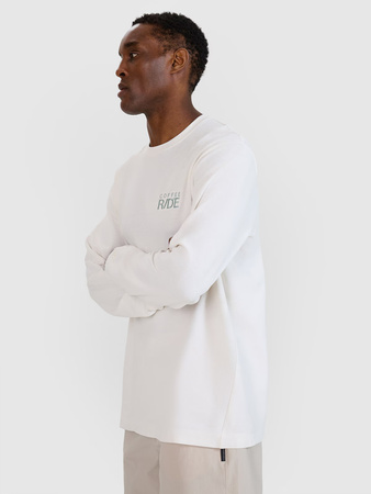 Longsleeve oversize z nadrukiem męski 4F 4FWSS25TLONM390-11S