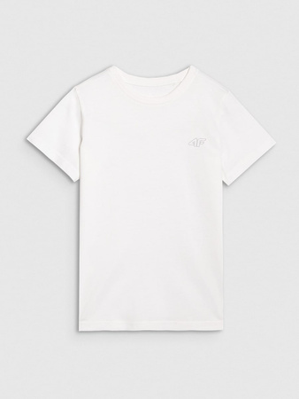 T-shirt regular gładki (ZESTAW 2 szt.) dziecięcy 4F 4FJRAW25TTSHU3157-93S