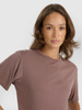 T-shirt oversize z modalem damski 4F 4FRAW25TTSHF3408-82S