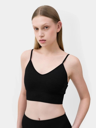 Crop top treningowy bezszwowy damski 4F