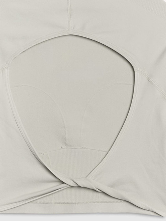 Longsleeve treningowy crop-top z wycięciem na plecach damski 4F 4FRSS25TFLOF486-83S