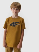 T-shirt z nadrukiem chłopięcy 4F Junior