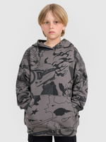 Bluza dresowa nierozpinana z kapturem chłopięca 4F 4FJRAW25TSWSM2343-90A