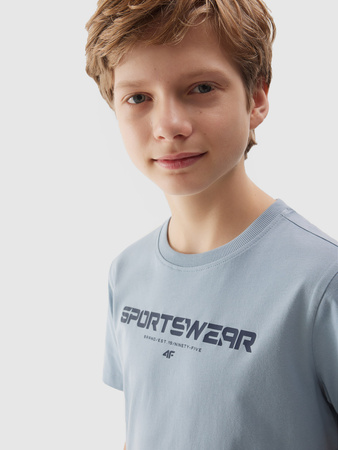 T-shirt z nadrukiem chłopięcy 4F Junior