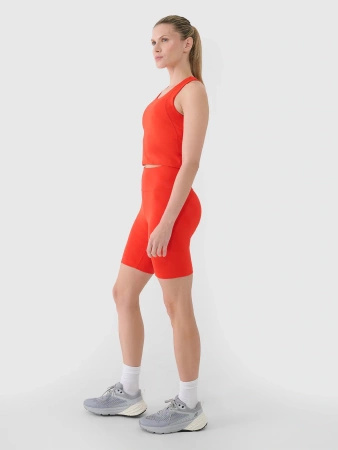 Crop top treningowy szybkoschnący damski 4F 4FWSS25TFSLF413-62S