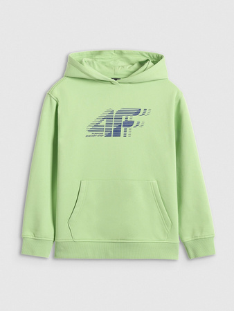 Bluza dresowa nierozpinana z kapturem chłopięca 4F 4FJRAW25TSWSM2414-45S