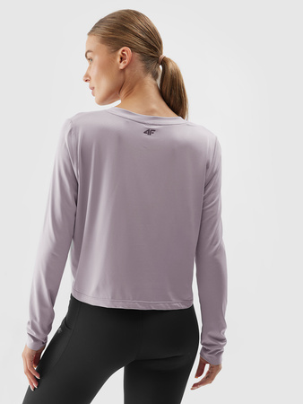Longsleeve treningowy slim szybkoschnący damski 4F