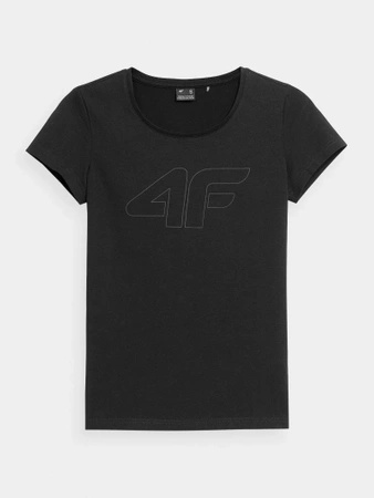 T-shirt slim z logo damski 4F 4FWSS24TTSHF1163-20S