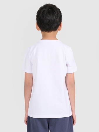 T-shirt regular gładki chłopięcy 4F 4FJRMM00TTSHM3254-10S