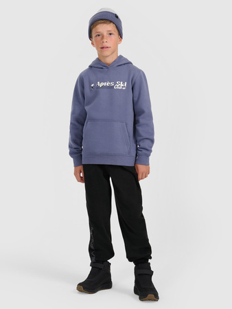 Bluza dresowa nierozpinana z kapturem chłopięca 4F 4FJRAW25TSWSM2416-32S