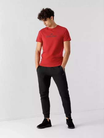 T-shirt regular z nadrukiem męski 4F