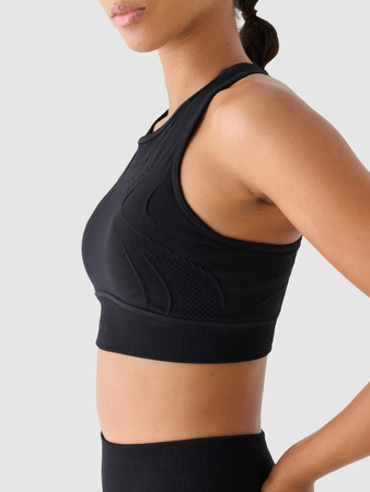 Biustonosz treningowy bezszwowy ze średnim wsparciem 4F x anna lewandowska 4F 4FALSAW24USBAF169-20S