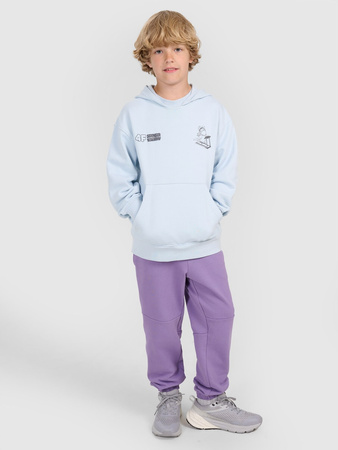 Bluza dresowa nierozpinana z kapturem chłopięca 4F 4FJRAW25TSWSM2447-34S