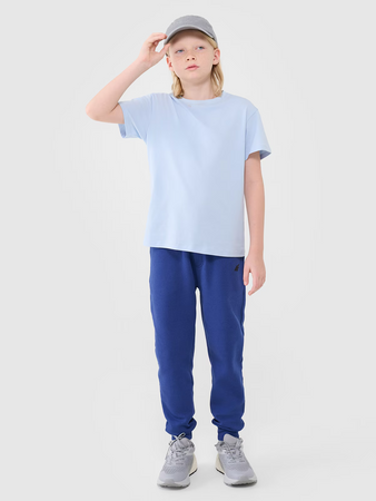 T-shirt oversize gładki chłopięcy 4F 4FJWSS25TTSHM2324-33S