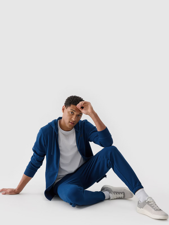 Bluza dresowa rozpinana z kapturem męska 4F 4FWMM00TSWSM1768-46S