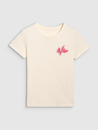 T-shirt regular z nadrukiem damski 4F 4FRSS25TTSHF2693-11S