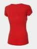T-shirt slim gładki damski 4F