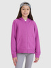 Bluza dziewczęca dresowa rozpinana z kapturem 4F 4FJWSS25TSWSF1706-50S