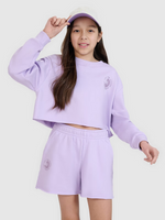 Bluza dresowa nierozpinana bez kaptura dziewczęca 4F 4FJWSS25TSWSF1504-52S